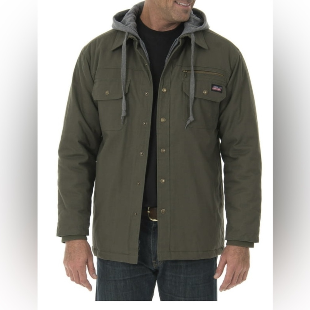 Dickies Green Bomber Jacket with Utility Style